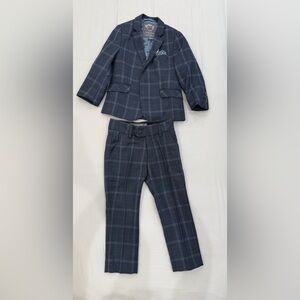 Appaman Navy Checkered Toddler Suit